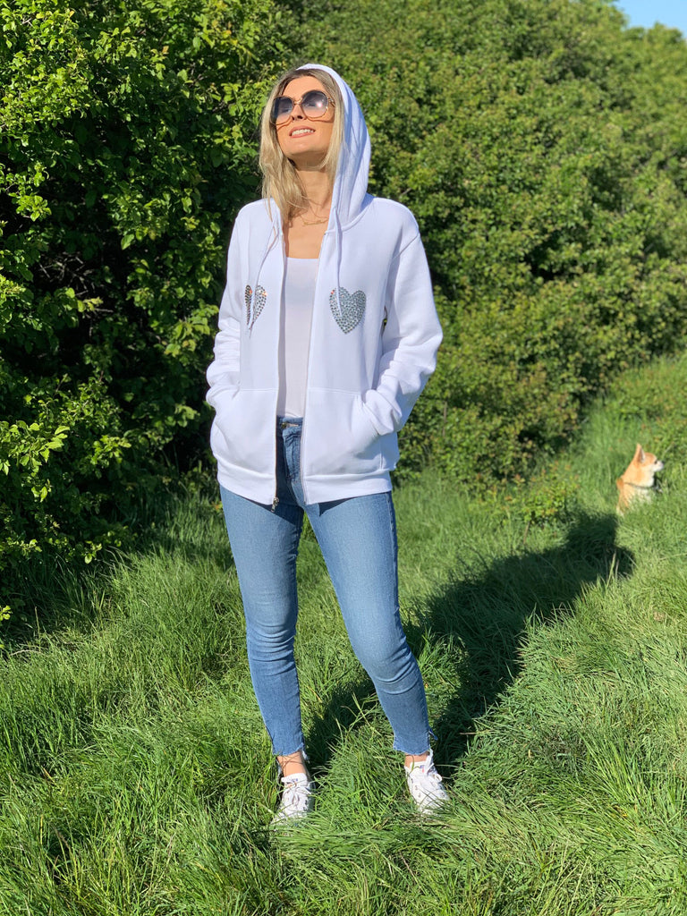 The Love Hoodie in White